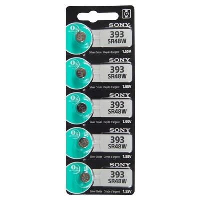 Type 393/309 SONY Watch Battery Tear Strip Pack of 5 SWB393, MPN: SWB393, 8562019881