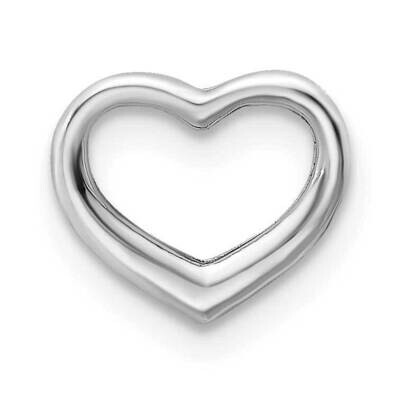 Mini Floating Heart Slide 14k White Gold K7108W, MPN: K7108W, 637218168880