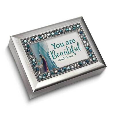 You Are Beautiful Jeweled Silver-tone Music Box GM24757, MPN: GM24757, 603799980180