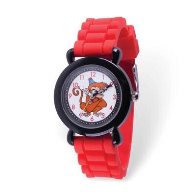 Disney Aladdin Abu Time Teacher Red Silicone Band Kids Watch XWA6203, MPN: XWA6203, 842885108644