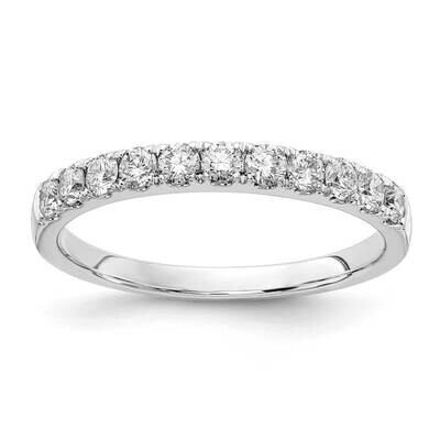 Si1/Si2, G H I, 1/2Ct Wedding Band 14k White Gold Lab Grown Diamond RM4227B-045-8WLG, MPN: RM4227B-…