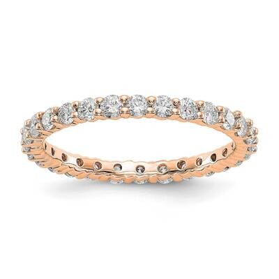 Polished shared Prong 1ct Diamond Eternity Band 14k Rose Gold ET0001-100-7R4, MPN: ET0001-100-7R4, …
