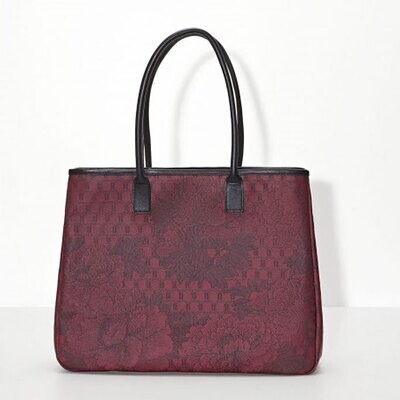 Le Jacquard Francais Bag Pivoine Burgundy 100% Coated Coton20% Pu Leather 27255, MPN: 27255, 366026…
