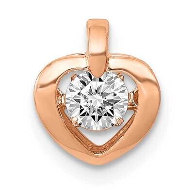 1/4Ct. Vibrant Diamond Heart Pendant 14k Rose Gold PM4833-025-RA, MPN: PM4833-025-RA, 883957212647