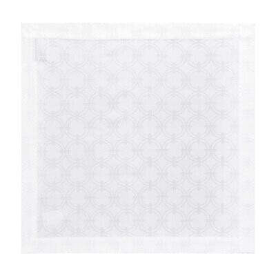 Le Jacquard Francais Anneaux White Napkin 20 X 20 Inch 22552 Set of 4, MPN: 22552, 3660269225520