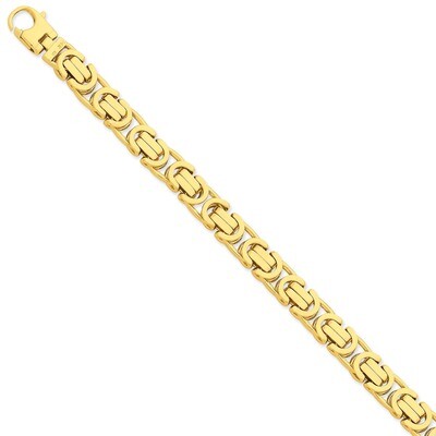 9.45mm Polished Fancy Link Chain 22 Inch 14k Gold LK415-22, MPN: LK415-22, 191101651663