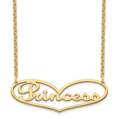 Heart Nameplate Necklace Gold-plated  XNA941GP, MPN: XNA941GP, 191101989629