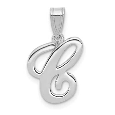 Script Letter C Initial Pendant 14k White Gold YC993WC, MPN: YC993WC, 196904071571