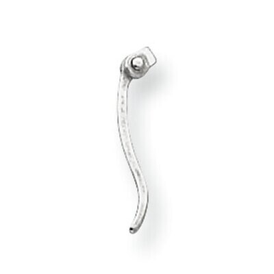 16.0mm Earring Bar Component Sterling Silver SS3219, MPN: SS3219,