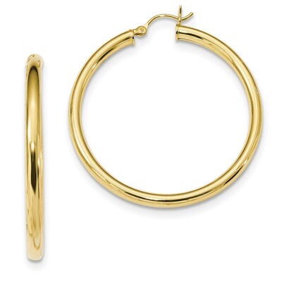 Hoop Earrings Sterling Silver Gold-Tone Polished QE13162, MPN: QE13162, 191101233753
