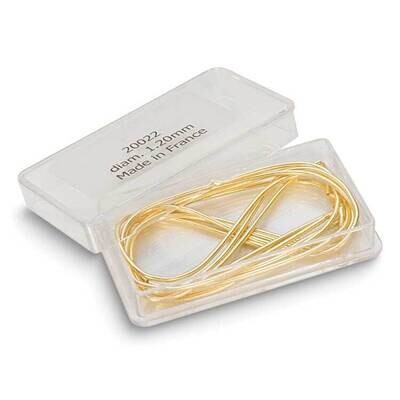 Frenchwire Gold Yellow 0.8mm Diameter 1 Meter Wire CRD865/8, MPN: CRD865/8, 654207122005