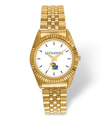 University of Kansas Pro Gold-tone Mens Watch UKS166, MPN: UKS166, 634401016720