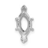 Marquise 6-Prong V-End 1.25Ct. Setting 14k White Gold WG254-6, MPN: WG254-6,