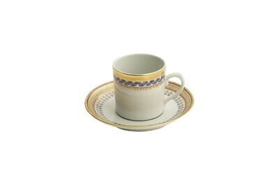 Mottahedeh Chinoise Blue Demi Cup and Saucer S1526, MPN: S1526,