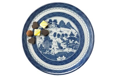 Mottahedeh Blue Canton Cake Plate HC157, MPN: HC157,