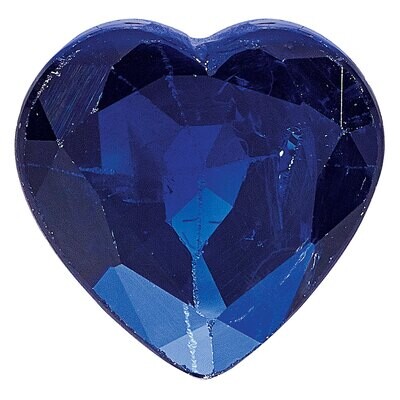 Sapphire Blue 6mm Heart Faceted A Quality Gemstone SA-0600-HTF-BL-A, MPN: SA-0600-HTF-BL-A,