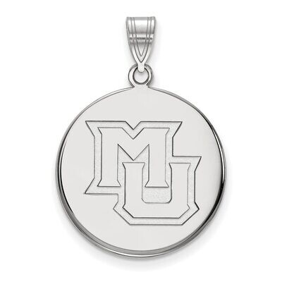 Marquette University Large Disc Pendant 10k White Gold 1W024MAR, MPN: 1W024MAR, 886774783673