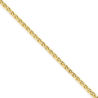 2.00mm Light Wheat Chain 16 Inch 14k Gold BC76-16, MPN: BC76-16, 886774403519