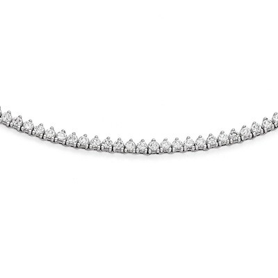 CZ 24 Inch Necklace Sterling Silver Rhodium-plated QG3483-24, MPN: QG3483-24, 886774298535