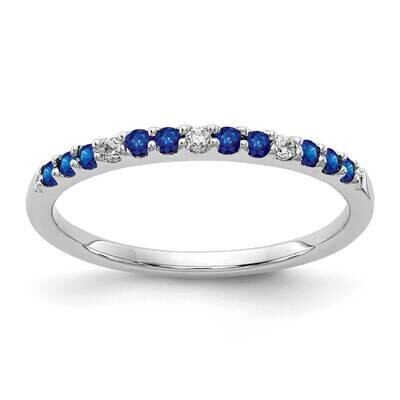 Diamond and Sapphire Ring 14k White Gold RM5737-SA-005-WA, MPN: RM5737-SA-005-WA, 883957987873