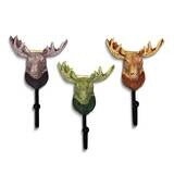 Set of Three Resin Deer Head Theme Wall Hooks GM25239, MPN: GM25239, 788089162542