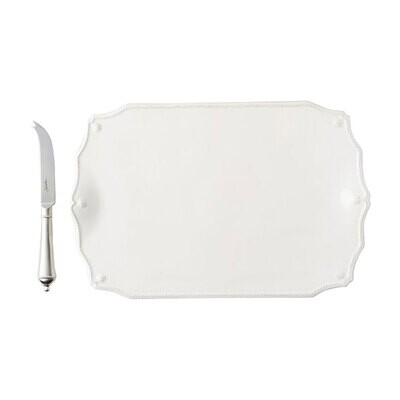 Juliska Berry &amp; Thread Whitewash 15 Inch Serving Board withKnife JA122SET/W, MPN: JA122SET/W, 81088…