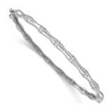 Bamboo Design Diamond Bangle 14k White Gold BM3698-025-WA, MPN: BM3698-025-WA, 883957352442