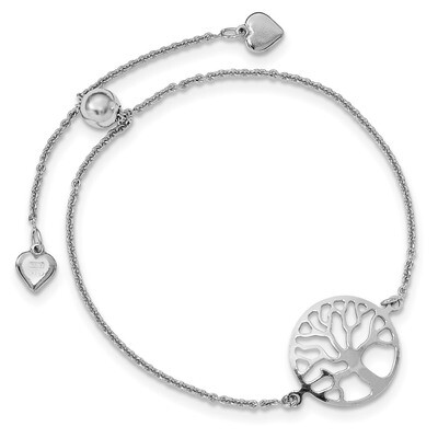 Leslie&#39;s Tree of Life Adjustable Bracelet Sterling Silver HB-QLF953, MPN: QLF953, 191101676093