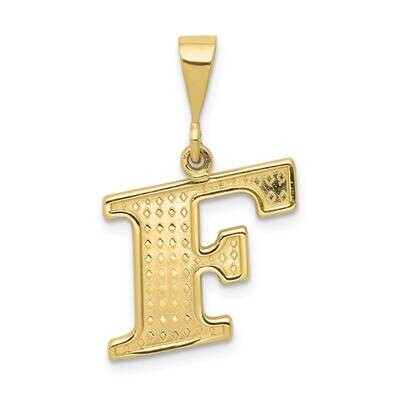 Initial F Pendant 10k Gold 10C1449-F, MPN: 10C1449-F,