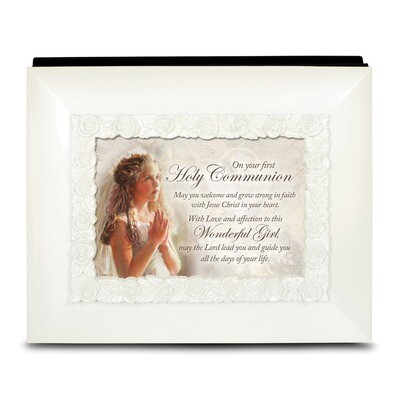 White Resin First Communion 5x7 Easel Back Photo Album Woodgrain Resin GM18621, MPN: GM18621, 63330…