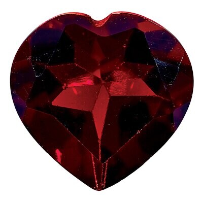 Garnet 9mm Heart Faceted AA Quality Gemstone GA-0900-HTF-AA, MPN: GA-0900-HTF-AA,