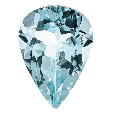 Aquamarine 8X5mm Pear AA Quality Gemstone AQ-0805-PSF-AA, MPN: AQ-0805-PSF-AA,