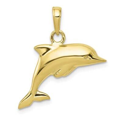 3-D Dolphin Pendant 10k Gold 10C3426, MPN: 10C3426,