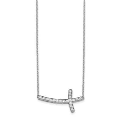Infinity Cross Chain Slide Pendant 14k White Gold Diamond PM4691-025-WA, MPN: PM4691-025-WA, 883957…