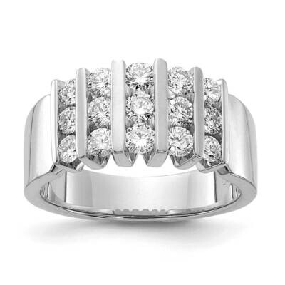 1Ctw Si1/Si2, G H I, Lab Grown Diamond Band 14k White Gold RM7486-100-7WLG, MPN: RM7486-100-7WLG, 8…