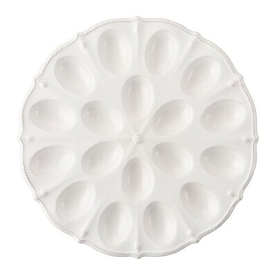 Juliska Berry &amp; Thread Whitewash Deviled Egg Platter JA96/W, MPN: JA96/W, 810044027341