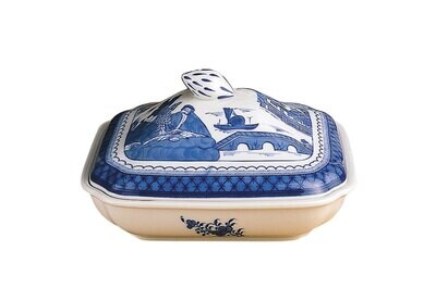 Mottahedeh Blue Canton Sq Veg Bowl &amp; Cover HC127, MPN: HC127,