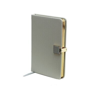 Addison Ross Grey &amp; Gold A6 Notebook A6 Inch Pu Leather NB1206, MPN: NB1206, UPC/EAN: 5024043189350