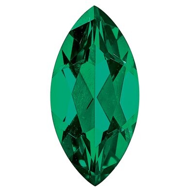 Created Emerald 8X4mm Marquise Gemstone CE-0804-MQF, MPN: CE-0804-MQF,