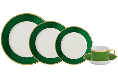Robert Haviland Arc En Ciel Empire Green 5 Piece Place Setting HP519, MPN: HP519,