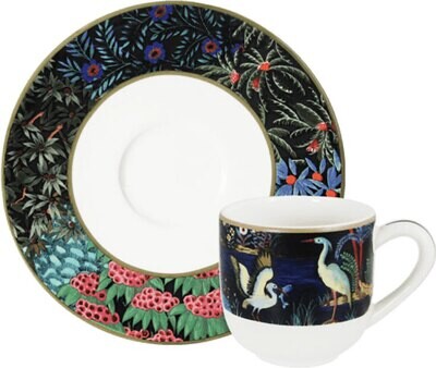 Gien Le Jardin Du Palais Espresso Cups &amp; Saucers 18532PTM01, MPN: 18532PTM01, 3660838014364