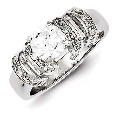 Sterling Silver Diamond Ring QR1272-7