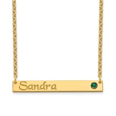 Bar Necklace with Birthstone 14k Gold XNA1090Y, MPN: XNA1090Y, 191101991974