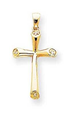 AAA Diamond Cross Pendant 14k Gold XP755AAA, MPN: XP755AAA, 883957232386