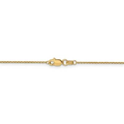 22 Inch .95mm Diamond-cut Cable Chain 14k Yellow Gold PEN17-22, MPN: PEN17-22, 886774584171