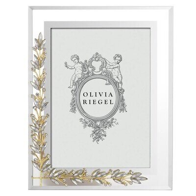 Olivia Riegel Gold &amp; Silver Laurel 5 x 7 Inch Picture Frame RT4771, MPN: RT4771, 850188008981