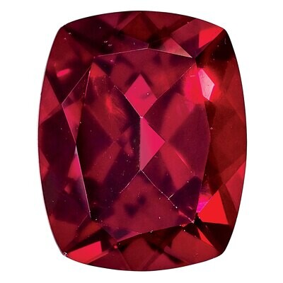 Topaz Blazing Red 9X7mm Cushion Gemstone TP-0907-CUF-RB, MPN: TP-0907-CUF-RB,