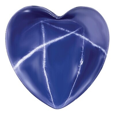 Star Sapphire Blue 6mm Heart Cab Gemstone CS-0600-HTC-BL-ST, MPN: CS-0600-HTC-BL-ST, 883957998916