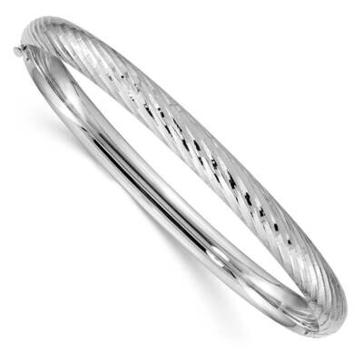 4/16 Textured Bangle 14k White Gold DB653W, MPN: DB653W, 886774612034