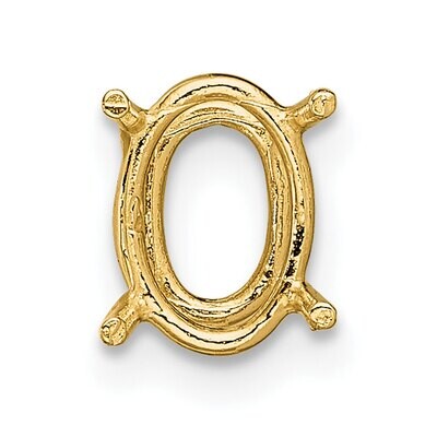 Oval Wire 4 x 3mm Setting 14k Yellow Gold YG215, MPN: YG215,